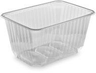 Wimex Plastic tray 1500 ml, 186 × 133 mm, square, transparent - 50 pcs - Disposable Food Containers