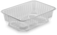 Wimex Plastic tray 750 ml, 186 × 133 mm, square, transparent - 50 pcs - Disposable Food Containers