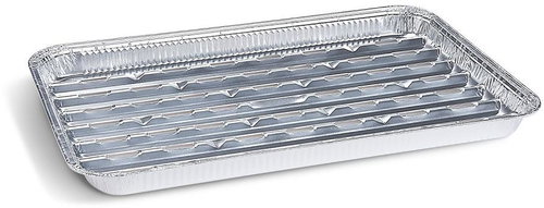 WIMEX ALU grill tray 34 × 22 cm, square - 3 pcs - Grill Tray - Main image