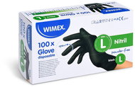 Cleaning Gloves Wimex Nitrile gloves black powder-free L, 100 pcs - Rukavice na úklid