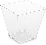 Wimex Fingerfood cup crystal 230 ml, 72 × 72 × 72 mm, square - 20 pcs - Dessert Cup