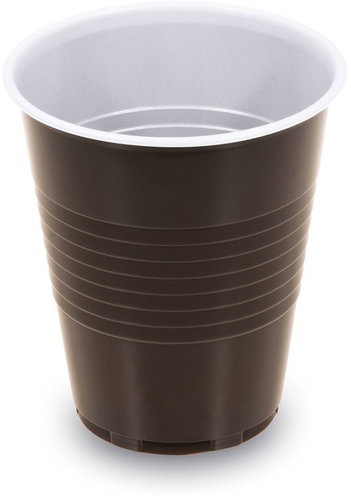 Wimex Automatic cup 150 ml, diameter 70 mm, brown-white - 100 pcs - Drinking Cup - Main image