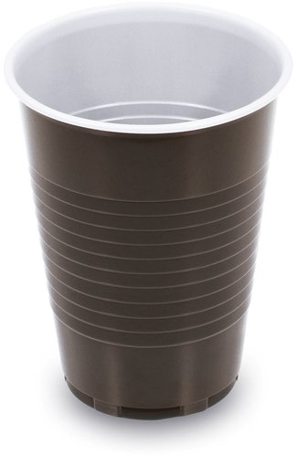 Wimex Coffee cup 180 ml, diameter 70 mm, brown-white - 100 pcs - Drinking Cup - Main image