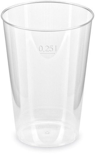 Wimex Crystal cup 0,25 l, diameter 76 mm - 50 pcs - Drinking Cup - Main image