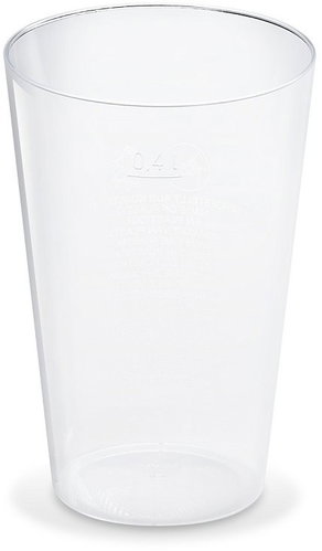 Wimex Crystal cup 0,4 l, diameter 86 mm - 50 pcs - Drinking Cup - Main image