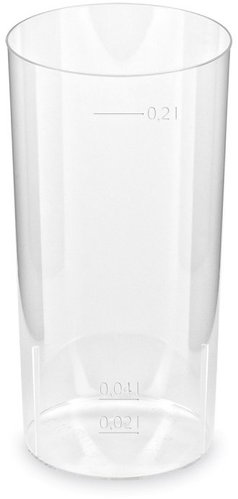 Wimex Longdrink crystal cup 2 cl/4 cl/0,2 l, diameter 56 mm - 10 pcs - Drinking Cup - Main image