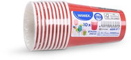 Wimex Paper cup 240 ml, diameter 74 mm, red - 10 pcs - Drinking Cup