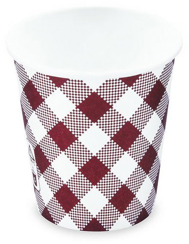 Wimex Paper cup Karo 200 ml, diameter 73 mm - 50 pcs - Drinking Cup - Main image