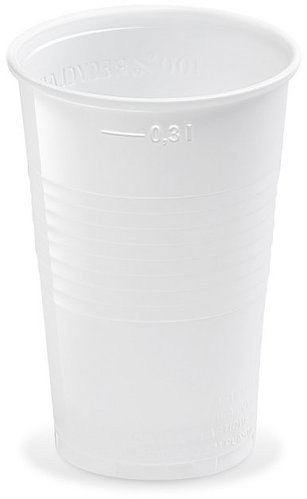 Wimex Plastic cup 0,3 l, diameter 78 mm, white - 100 pcs - Drinking Cup - Main image