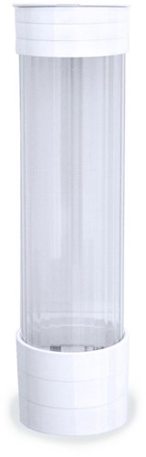 Wimex Cup dispenser for cups diameter 70 mm, white - Storage Container - Main image