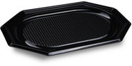Wimex Plastic tray 35 × 24,7 cm, oval, black - 10 pcs - Disposable Food Containers