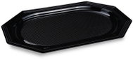 Wimex Plastic tray 45 × 30,2 cm, oval, black - 10 pcs - Disposable Food Containers