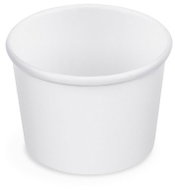 Wimex paper ice cream bowl 125 ml, diameter 75 mm, white - 50 pcs - Small Bowl
