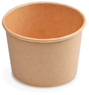 Wimex paper ice cream bowl 250 ml, diameter 90 mm, kraft - 50 pcs - Small Bowl
