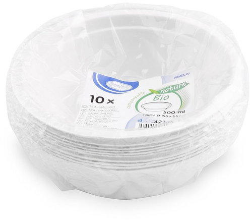 Wimex Miska z cukrové třtiny 500 ml, průměr 155 mm - 10 ks - Small Bowl - Main image