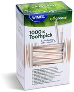 Wimex wooden toothpick, 2 × 65 mm, individually wrapped in cellophane - 1000 pcs. - Toothpicks