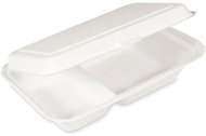 Wimex Menu box, sugar cane, 2 pieces 250 × 162 × 63 mm, 50 pcs - Disposable Food Containers