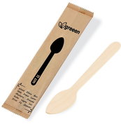 Wimex dřevěná kávová lžička 11 cm, jednotlivě balená - 100 ks - Lžíce