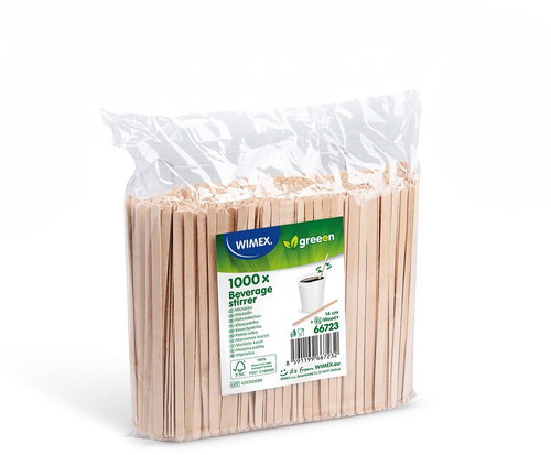 Wimex Holzrührer 14 cm - 1000 Stück - Gastronomiebedarf - Hauptbild