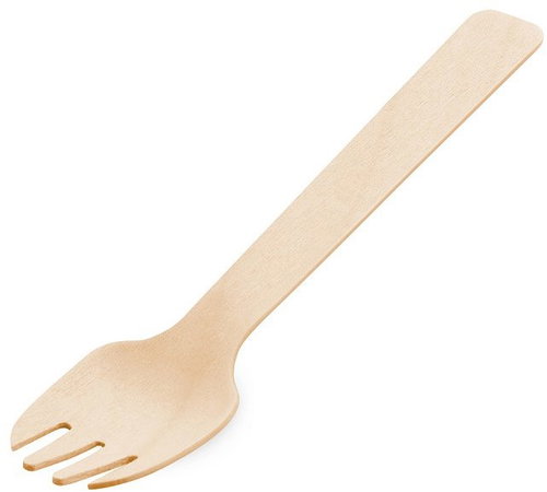 Wimex Wooden dessert fork 10,5 cm - 100 pcs - Fork - Main image