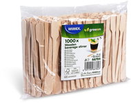 Wimex Wooden paddle-shaped stirrer 13 cm - 500 pcs - Wooden Skewers