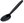 Wimex Plastic coffee spoon 13 cm, reusable, black - 50 pcs