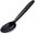 Plastic spoon 18,5 cm, reusable, black - 50 pcs