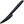 Plastic knife 18,5 cm, reusable, black - 50 pcs