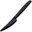 Plastic knife 18,5 cm, reusable, black - 50 pcs