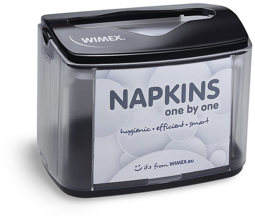 Wimex Table napkin dispenser, ABS, black - Napkin Holders - Main image