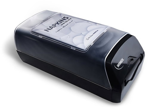 Wimex Countertop napkin dispenser, ABS, black - Napkin Holders - Main image