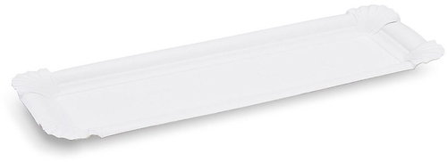 Wimex Paper tray 8 × 23 cm, white - 250 pcs - Papírové tácky - Main image
