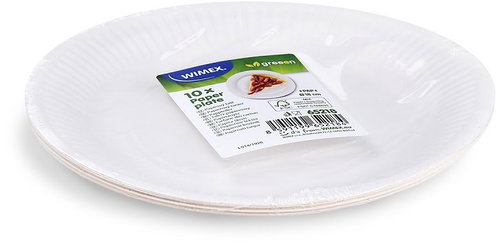 Wimex Papírový talíř průměr 18 cm, bílý - 10 ks - Sada talířů - Hlavní obrázek