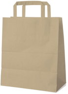 Wimex Papírová taška s plochým uchem 22+10 × 28 cm, hnědá, 50 ks - Papírové tašky