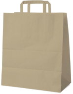 Wimex Papírová taška s plochým uchem 40+16 × 45 cm, hnědá, 50 ks - Papírové tašky
