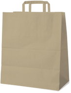 Wimex Papírová taška s plochým uchem 45+17 × 48 cm, hnědá, 25 ks - Papírové tašky