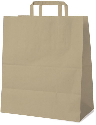 Wimex Paper bag with flat handle, 45+17 × 48 cm, brown, 25 pcs Main image Wimex Paper bag with flat handle, 45+17 × 48 cm, brown, 25 pcs - Paper Bags - Main image