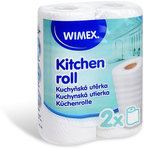 Wimex Kitchen paper towel, 2-ply, roll 11 m 2 pcs - Dish Cloths - Main image