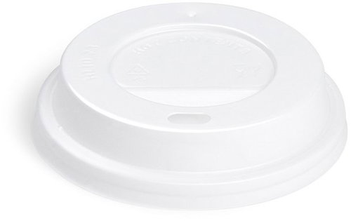 Wimex Lid for cup, convex, diameter 73 mm, white - 100 pcs - Cap - Main image