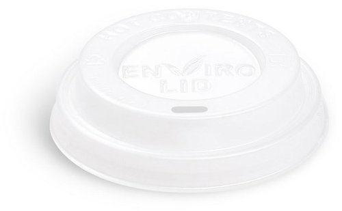 Wimex Lid for cup, convex, diameter 80 mm, white - 100 pcs - Cap - Main image