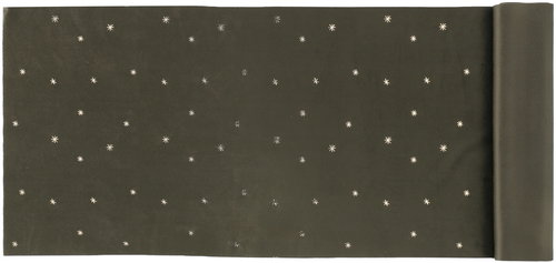Winteria Table runner 35 × 100 cm, velvet with gold stars - Runner - Main image
