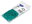 Bands, width 1 mm, diameter 5 cm, green - 50 g