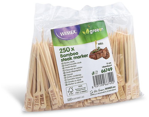 Wimex Bamboo spike WELL 9 cm, 250 pcs - Toothpicks - Main image