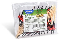 Wimex Bambusový fingerfood bodec červená Perla 7 cm, 100 ks - Toothpicks