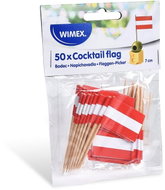 Wimex Dřevěný bodec Vlaječka AT, 7 cm - 50 ks - Toothpicks
