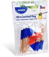 Wimex Dřevěný bodec Vlaječka CZ, 7 cm - 50 ks - Toothpicks