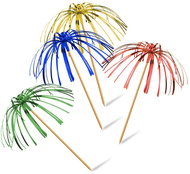 Wimex Lesklá palmička 22,5 cm, barevný mix 144 ks - Toothpicks