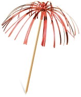 Wimex Lesklá palmička 22,5 cm, barevný mix 6 ks - Toothpicks