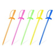 Wimex Plastový bodec Meč 8,5 cm, barevný mix 50 ks - Toothpicks