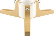 Winteria, Christmas tree stand with imitation wood, 62 cm, 2,2 l, white - Tree Stand